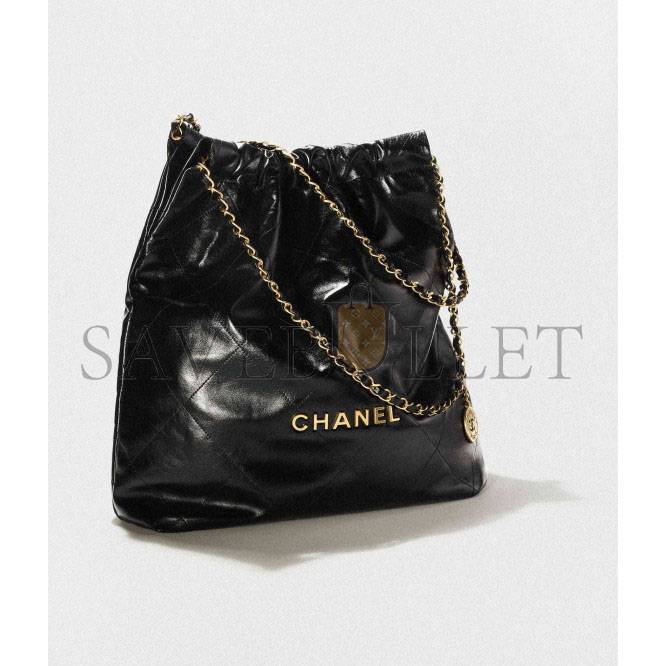 CHANEL 22 LARGE HANDBAG GOLD HARDWARE  AS3262 B08037 94305 （48*45*10cm）