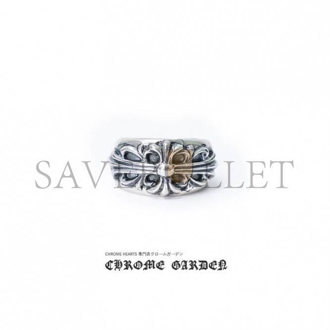 CHROME HEARTS FLORAL CROSS RING