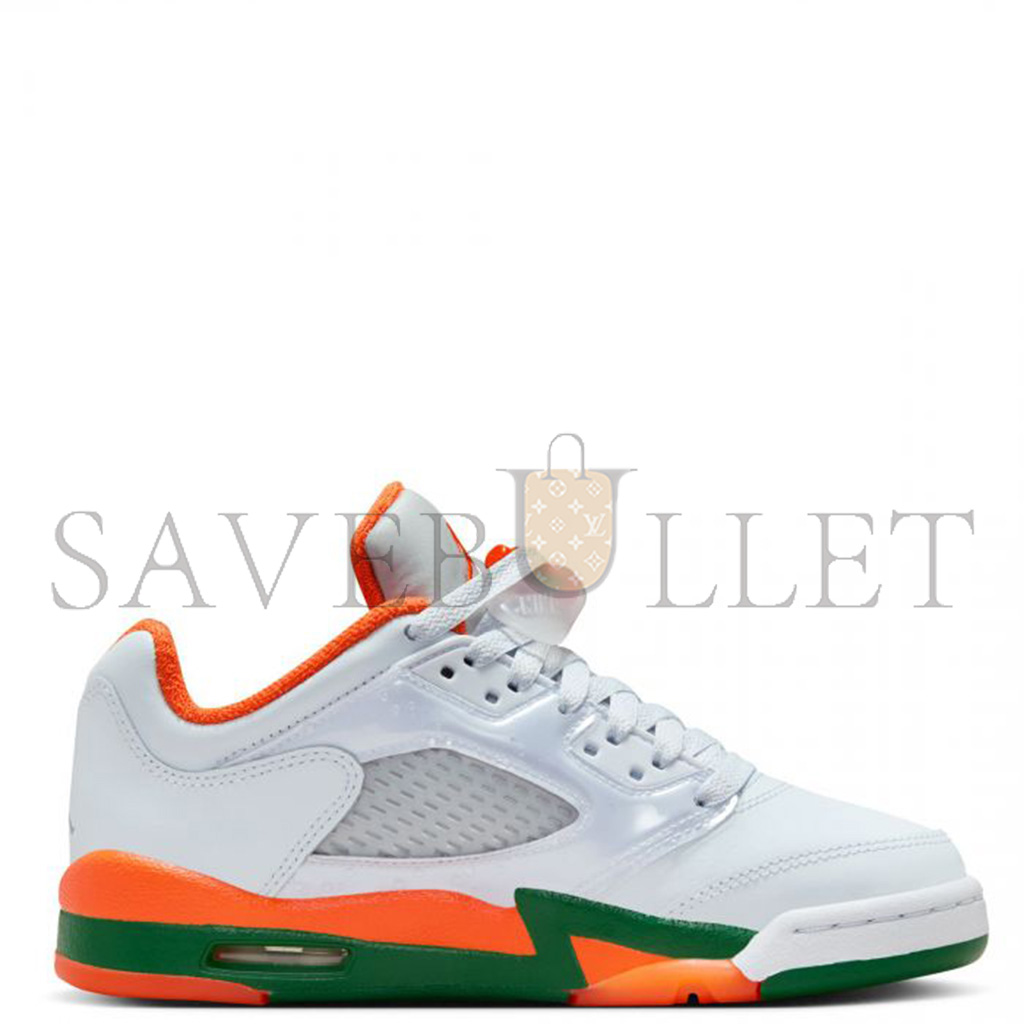 NIKE AIR JORDAN RETRO 5 LOW MIAMI HURRICANES FQ1293-018