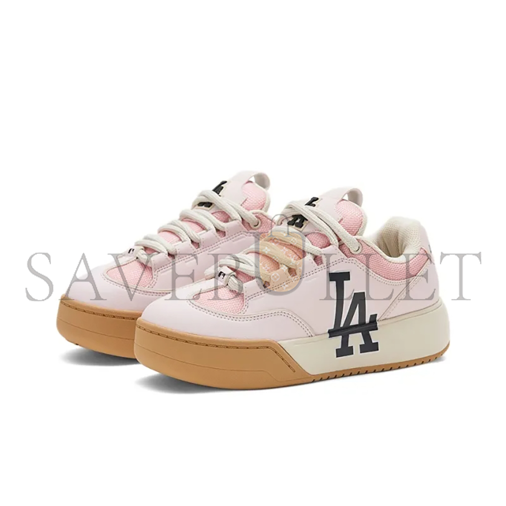 MLB CHUNKY WIDE SKATEBOARD SHOES UNISEX LOW-TOP PINK 3ASXCCW3N