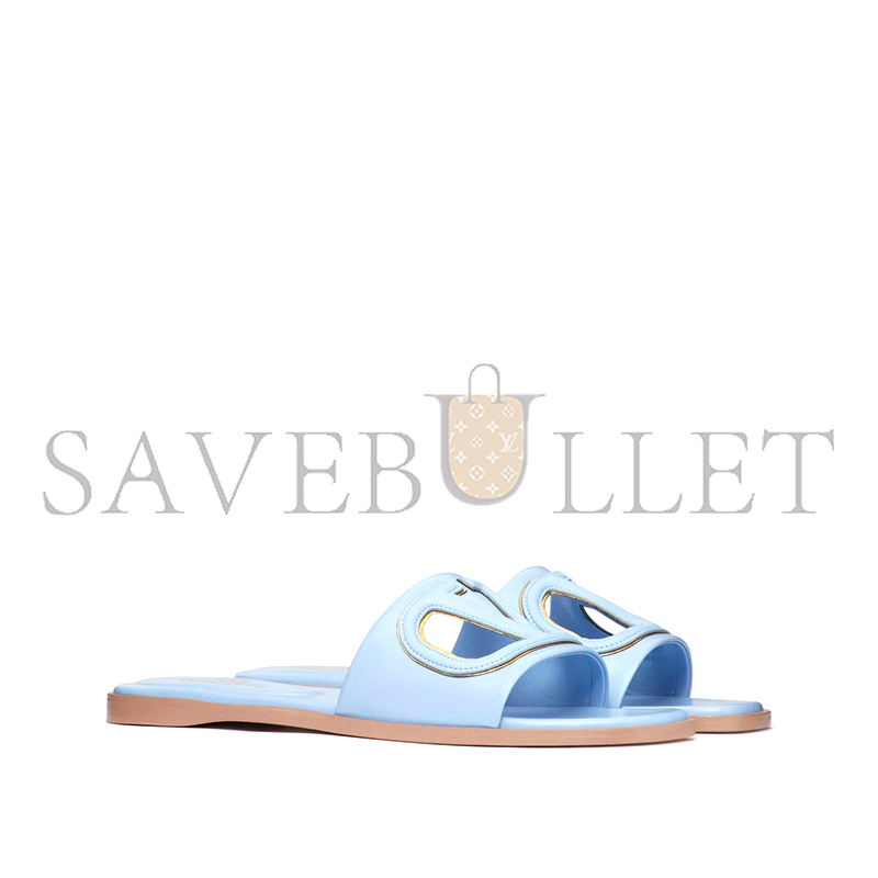 VALENTINO VLOGO CUT-OUT CALFSKIN SLIDE SANDAL 4W2S0IB0RLL_ZTL VALENTINO VLOGO CUT-OUT CALFSKIN SLIDE SANDAL 4W2S0IB0RLL_ZTL