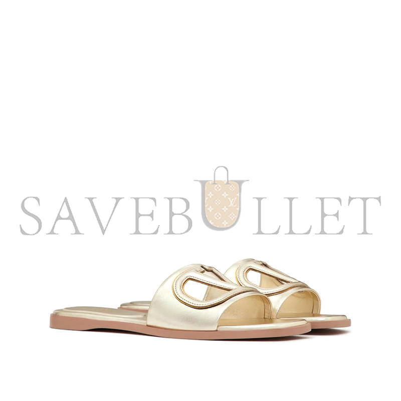 VALENTINO VLOGO CUT-OUT LAMINATED NAPPA LEATHER SLIDE SANDAL 4W2S0IB0YUW_7G0 VALENTINO VLOGO CUT-OUT LAMINATED NAPPA LEATHER SLIDE SANDAL 4W2S0IB0YUW_7G0