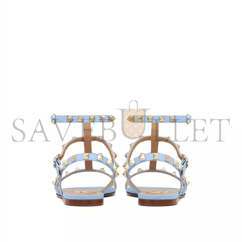 VALENTINO ROCKSTUD FLAT CALFSKIN SANDAL WITH STRAPS 4W2S0A05VOD_ZQW VALENTINO ROCKSTUD FLAT CALFSKIN SANDAL WITH STRAPS 4W2S0A05VOD_ZQW