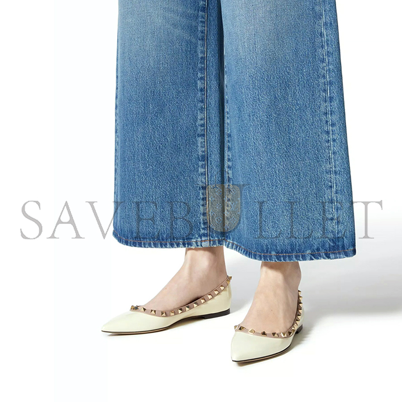 VALENTINO PATENT ROCKSTUD BALLET FLAT 5W2S0403VNW_L62 VALENTINO PATENT ROCKSTUD BALLET FLAT 5W2S0403VNW_L62