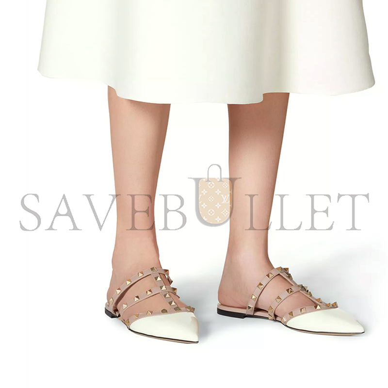 VALENTINO ROCKSTUD PATENT-LEATHER MULE 5W2S0H15VNW_L62 VALENTINO ROCKSTUD PATENT-LEATHER MULE 5W2S0H15VNW_L62