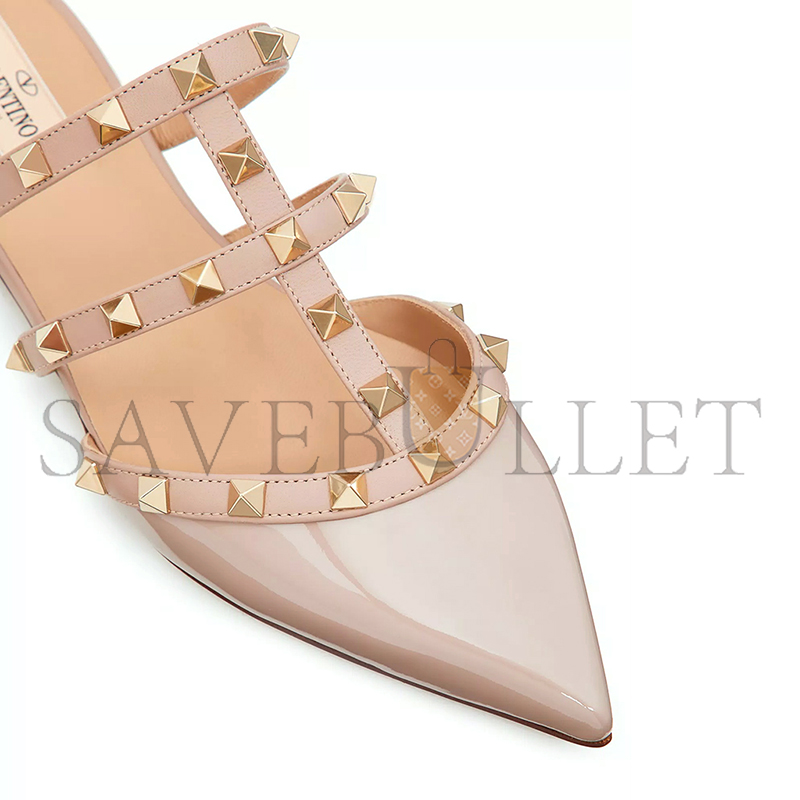 VALENTINO ROCKSTUD PATENT-LEATHER MULE 5W2S0H15VNW_P45 VALENTINO ROCKSTUD PATENT-LEATHER MULE 5W2S0H15VNW_P45