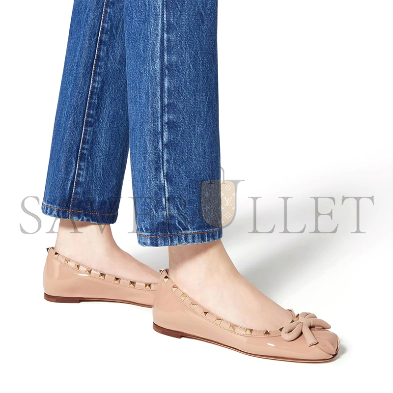 VALENTINO ROCKSTUD PATENT LEATHER BALLERINA 5W2S0HQ5VNW_GF9 VALENTINO ROCKSTUD PATENT LEATHER BALLERINA 5W2S0HQ5VNW_GF9