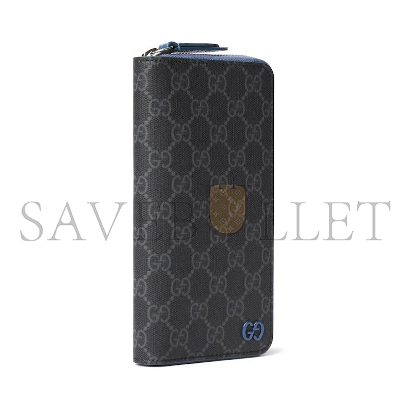 GUCCI BI-COLOR ZIP AROUND WALLET ‎822051 (10*20*2.5cm)