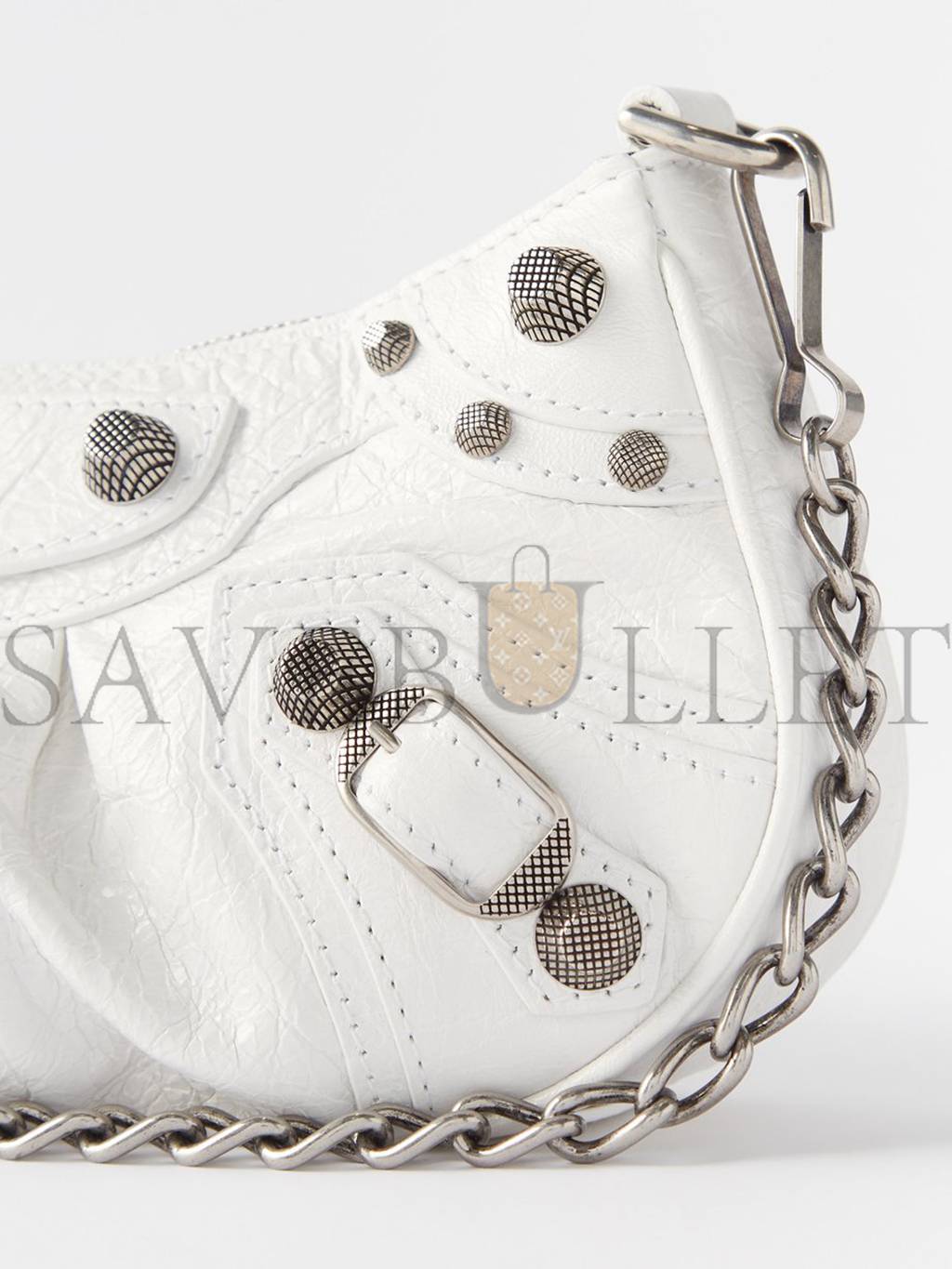 BALENCIAGA WHITE NEO CAGOLE CITY LEATHER SHOULDER BAG MATCHESFASHION US (28.3*24.1*16.7cm)