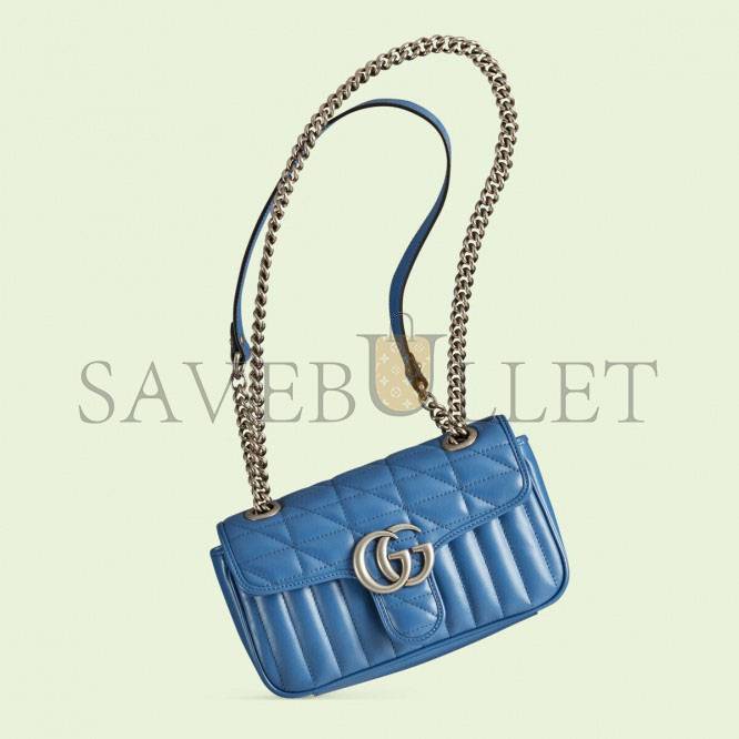 GUCCI GG MARMONT MATELASSÉ MINI BAG 446744 (23*14*6cm)