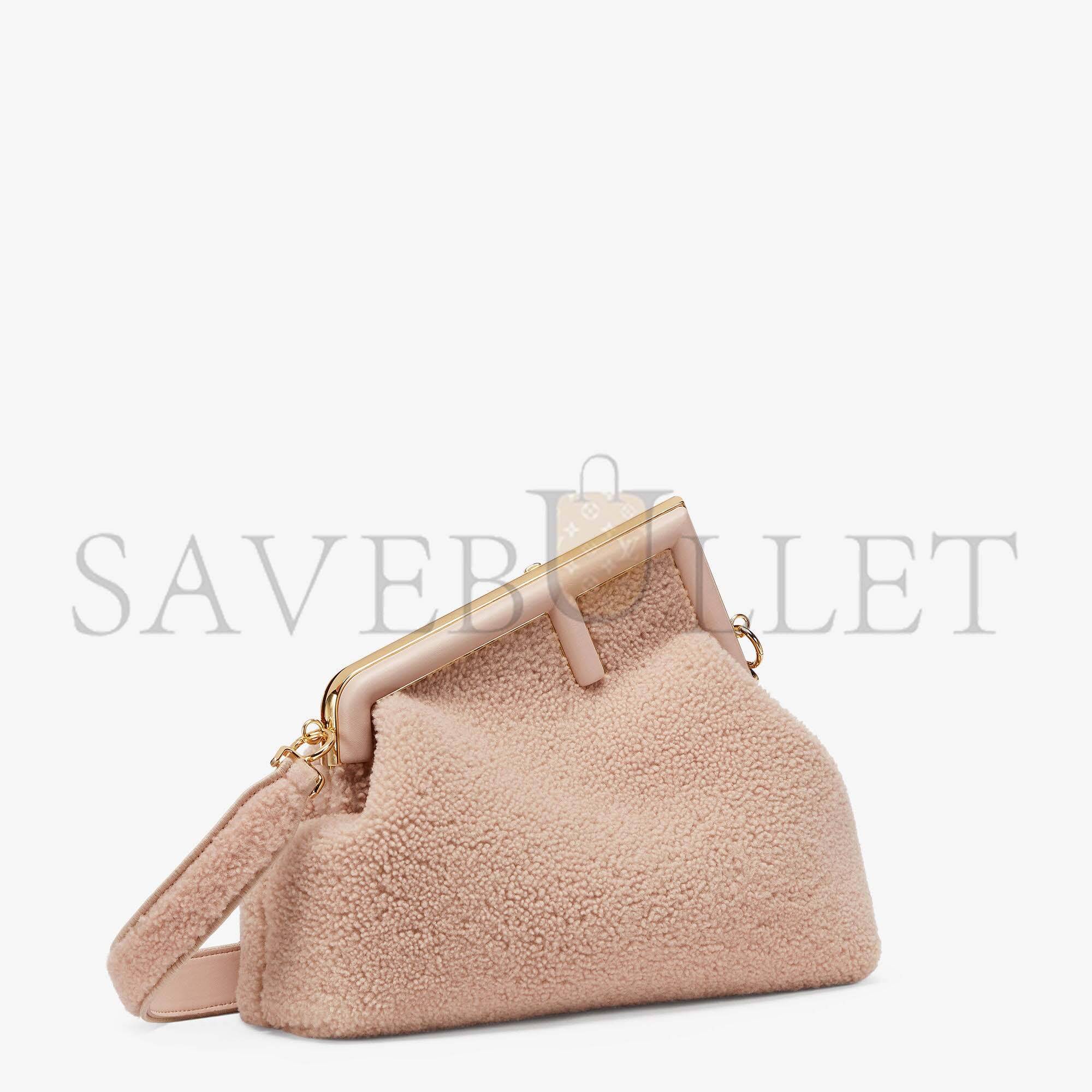 FENDI FIRST MEDIUM - PINK SHEEPSKIN BAG 8BP127AHNAF0H43 (32.5*23.5*15cm)