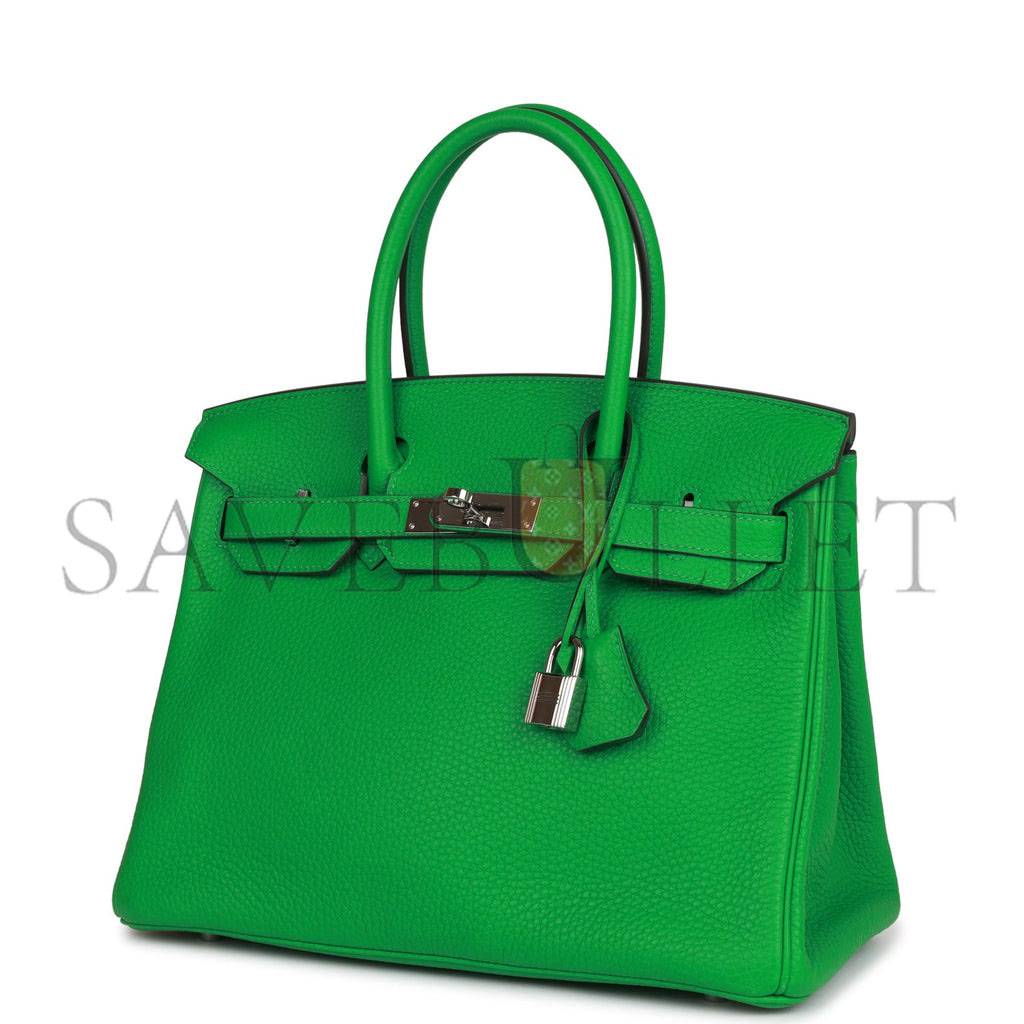 HERMES BIRKIN 30 BAMBOU CLEMENCE PALLADIUM HARDWARE (30cm)