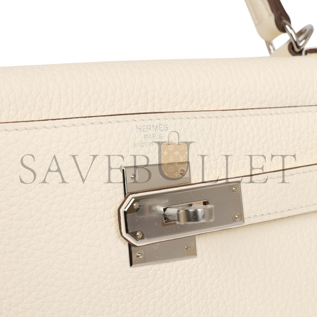 HERMES KELLY RETOURNE 28 NATA CLEMENCE PALLADIUM HARDWARE  (28*22*10cm)