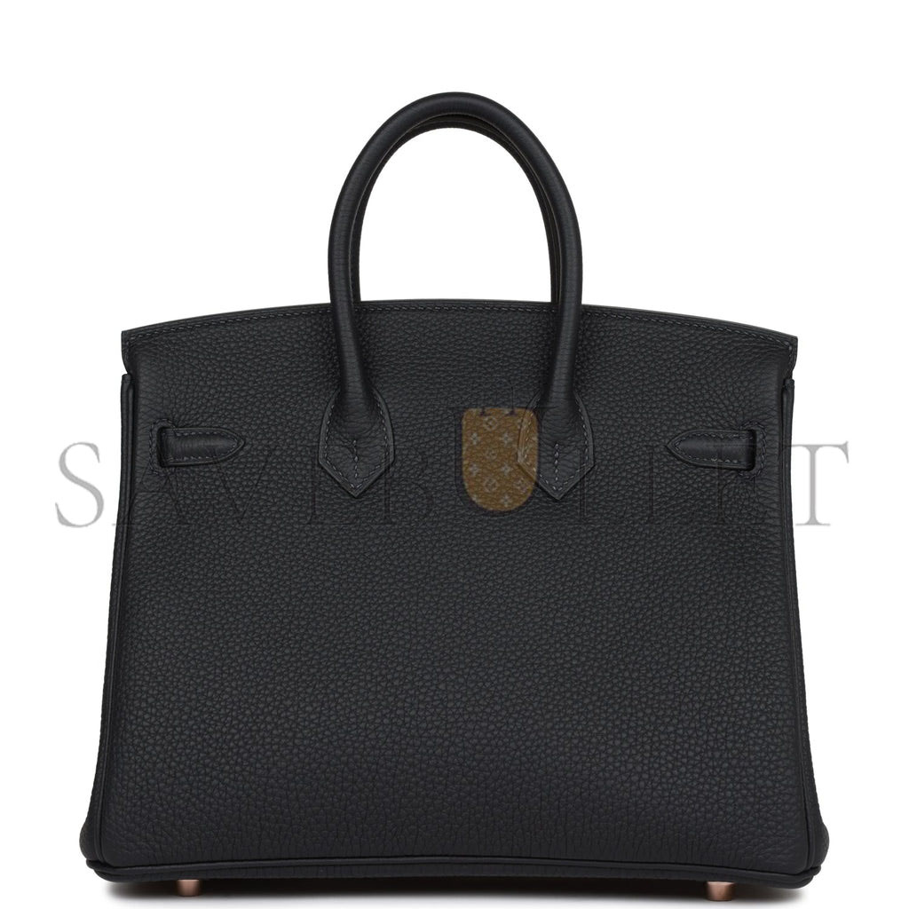 HERMES BIRKIN 25 BLEU SAPHIR LIZARD PALLADIUM HARDWARE HANDMADE (25*19*12.cm)