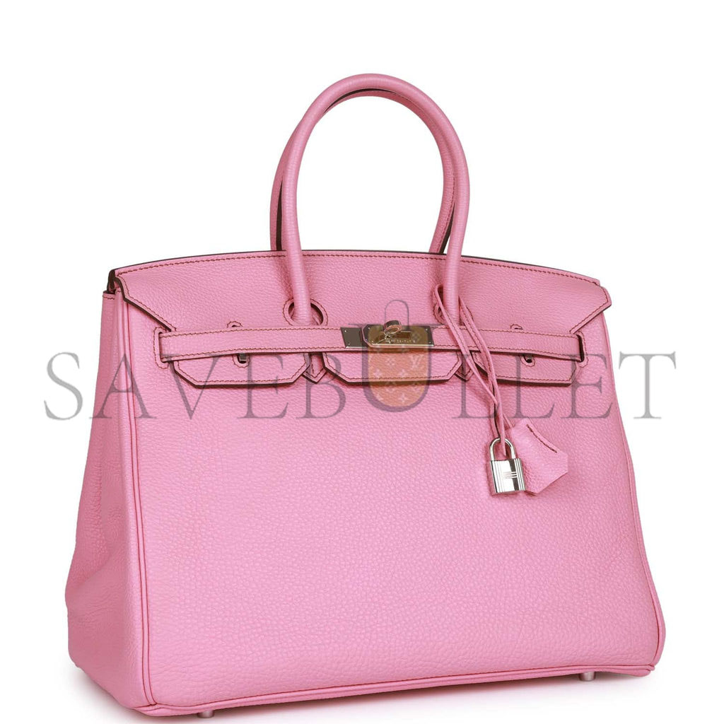 HERMES BIRKIN 35 BUBBLEGUM TOGO PALLADIUM HARDWARE (35cm)