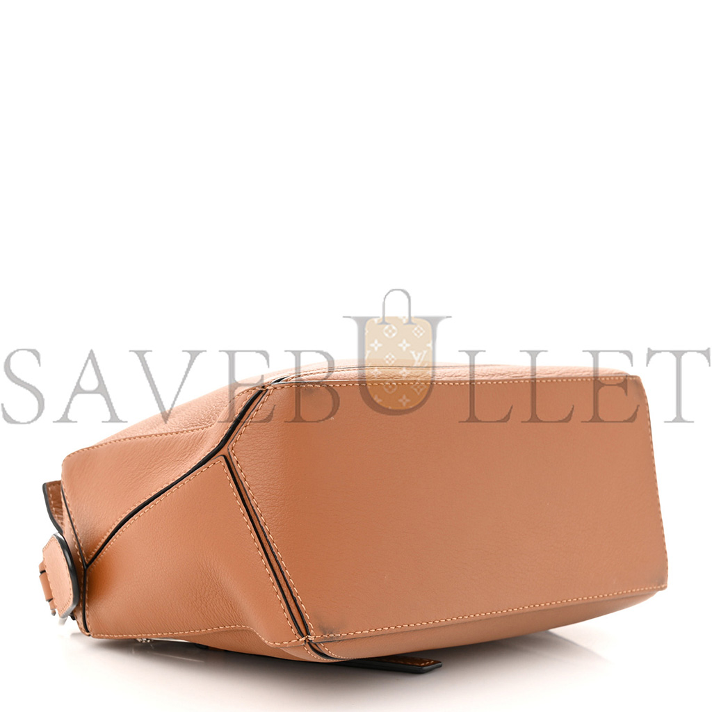 LOEWE CALFSKIN SMALL PUZZLE BAG TAN (24*16.5*10.5cm)