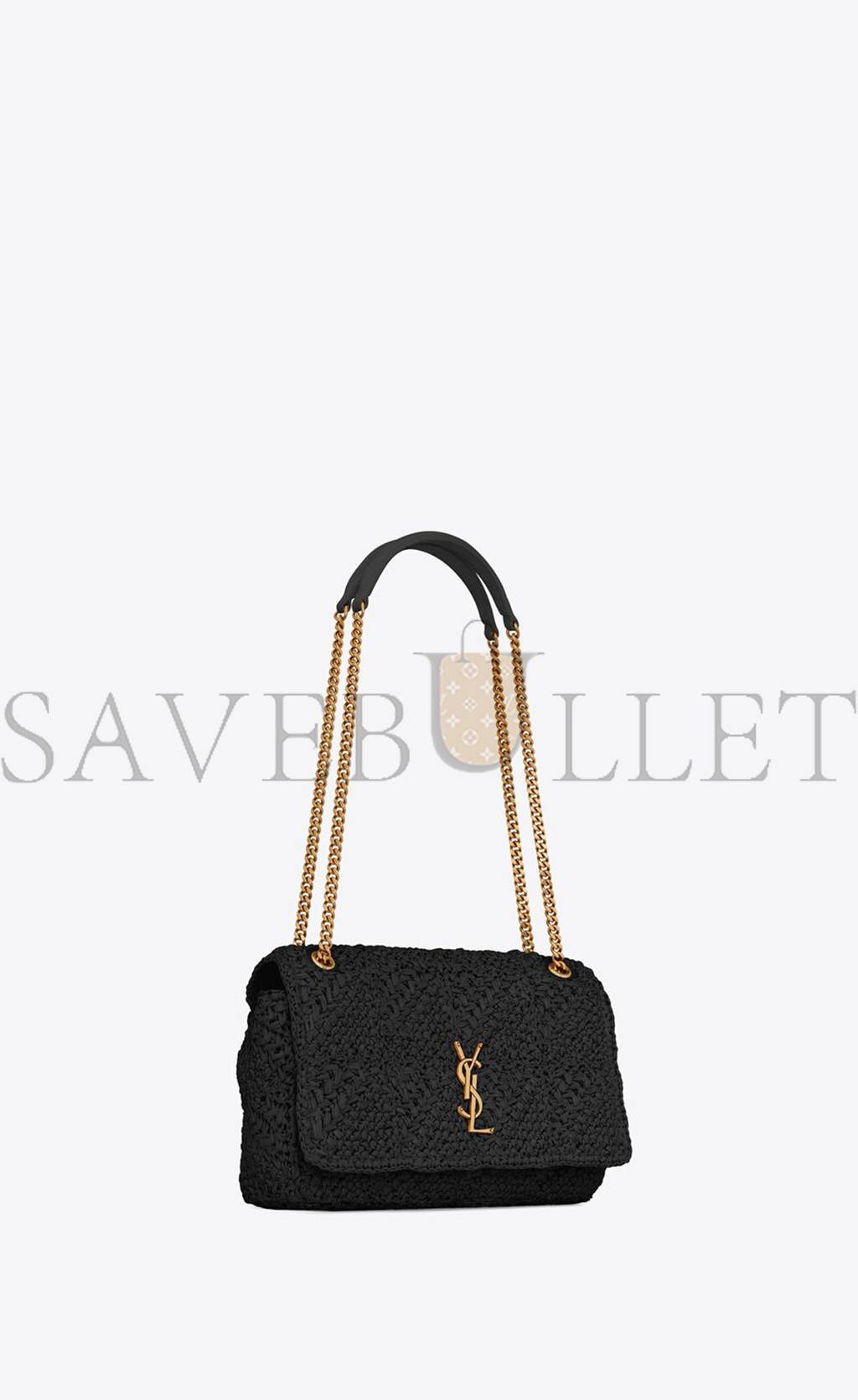 YSL JAMIE MEDIUM CHAIN BAG IN RAFFIA 515821GAAAT1000 (25*15*7.5cm)