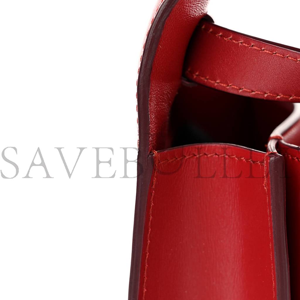 CELINE BOX CALFSKIN TEEN CLASSIC BOX FLAP BAG RED (18*15*6cm)